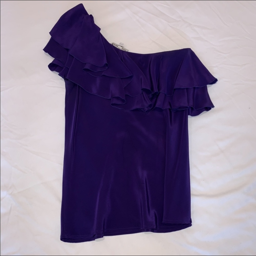 Purple One Shoulder Top